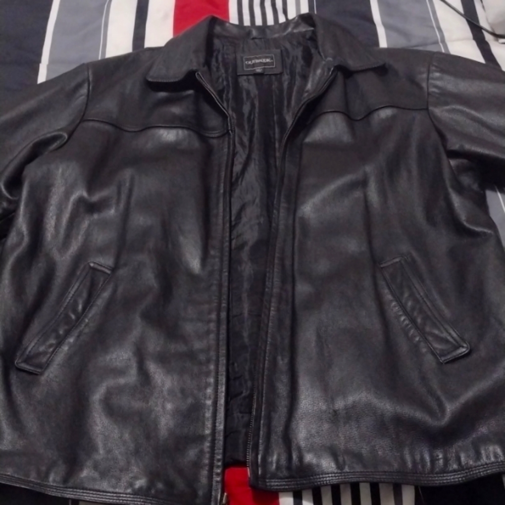 Men's Leather Coat Size XL